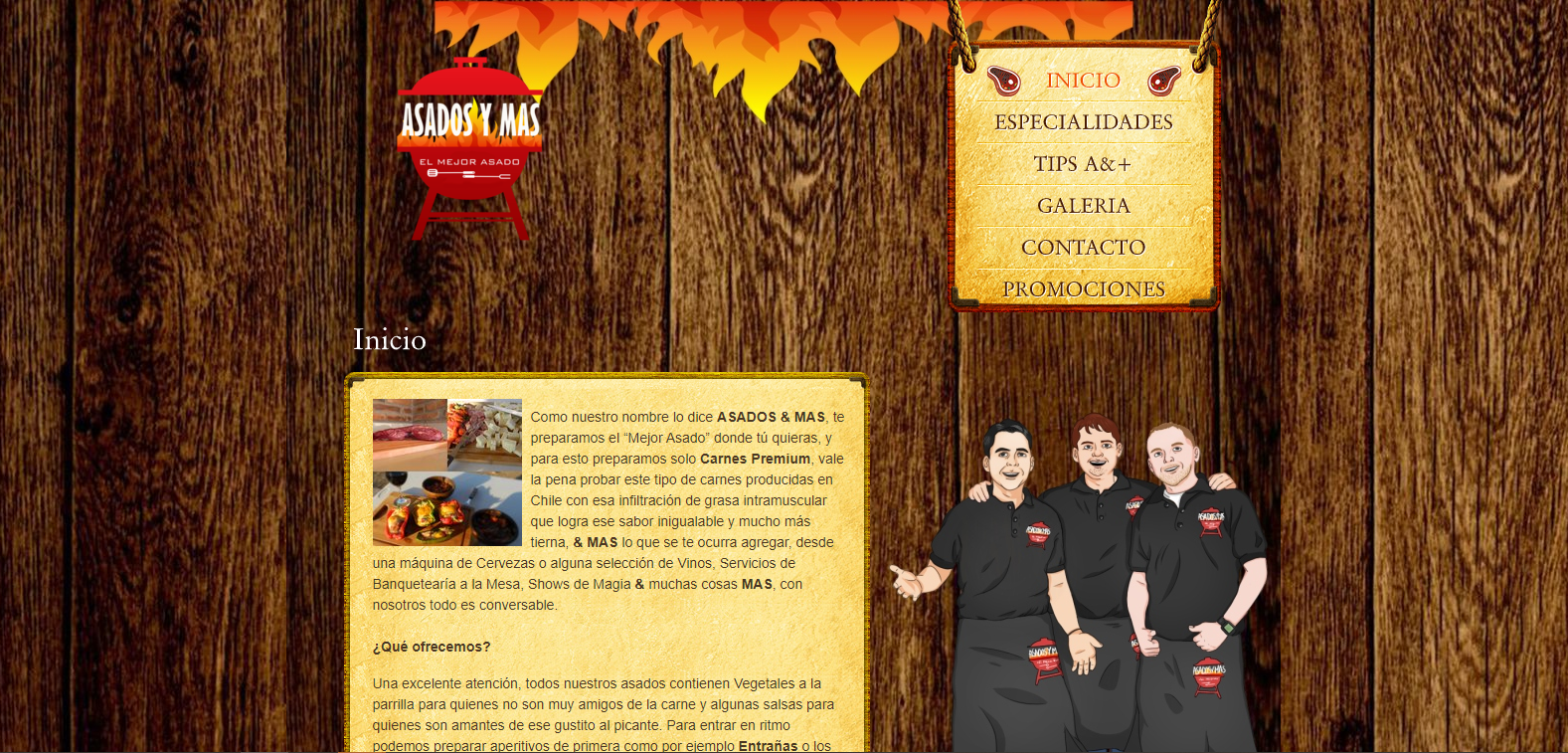 Sitio Web AsadosyMas