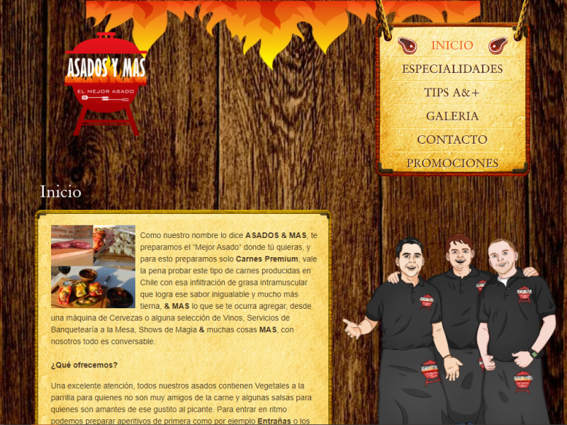 Sitio Web AsadosyMas